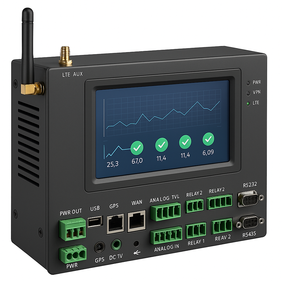 Industrial IoT Controller & Edge RTU Gateway with Relays, I/O & Analog Inputs