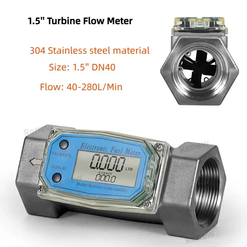 Thumbnail: Digital Small Flow Oval Gear Meter for Urea, Diesel and Chemical Liquid