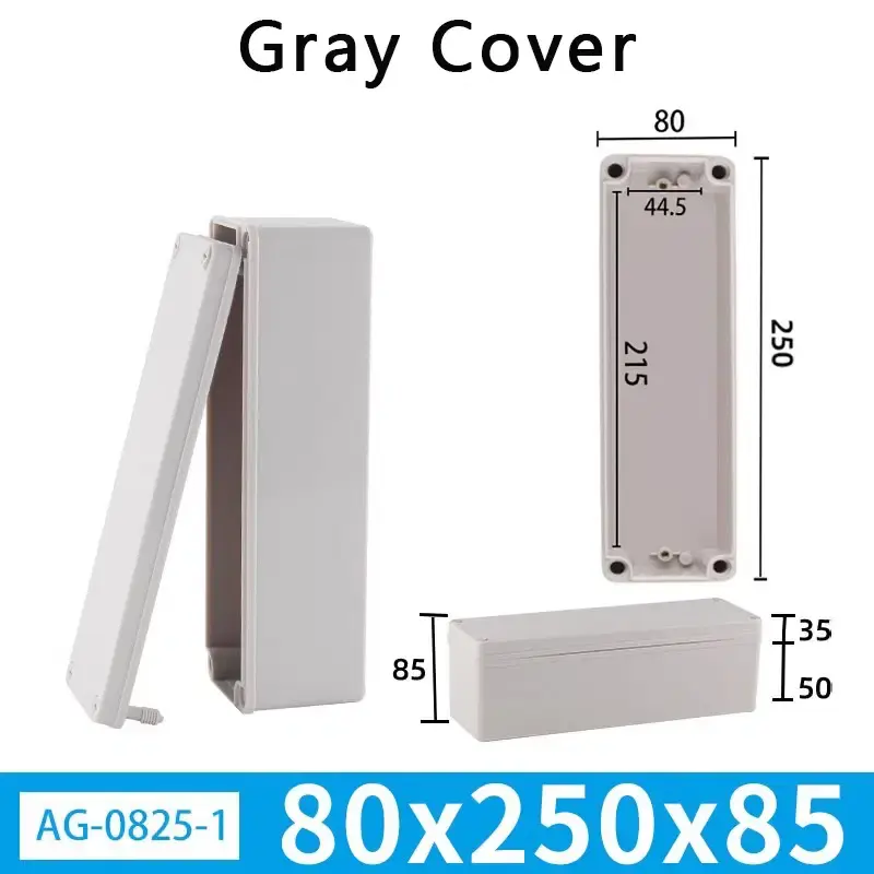 Thumbnail: IP67 Outdoor Waterproof Junction Box – ABS Enclosure with Grey or Transparent