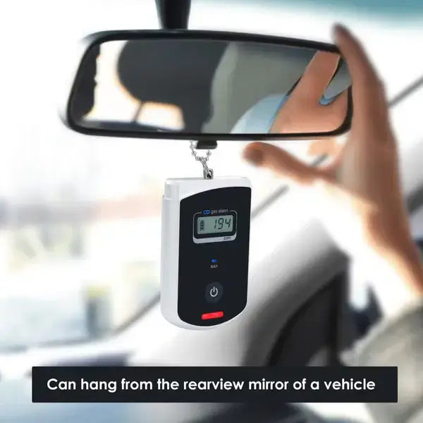 Thumbnail: Vehicle Carbon Monoxide (CO) Gas Alarm – Audible & Visual Safety Monitor