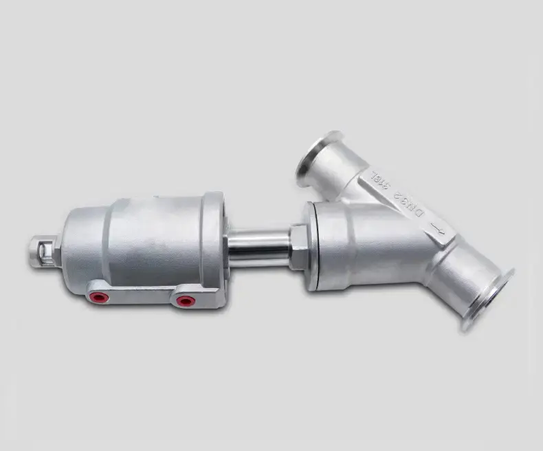 DN20 Stainless Steel Pneumatic Angle Seat Valve – Normally Closed