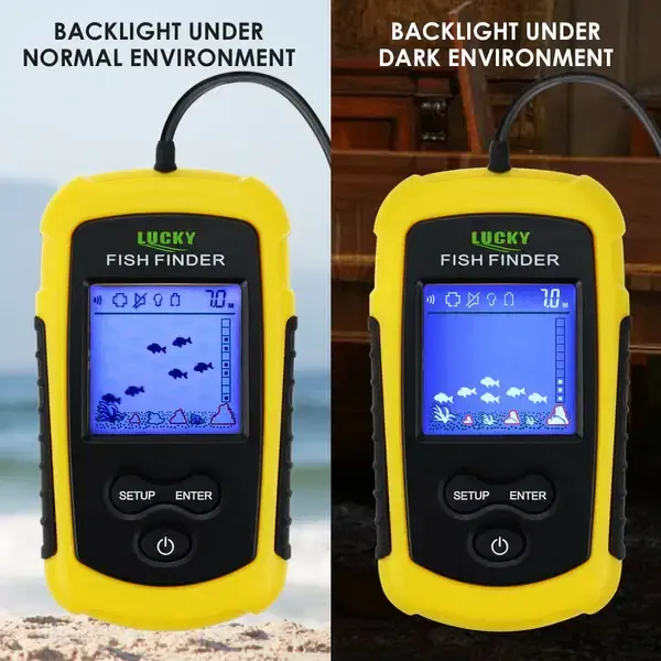Thumbnail: Lucky Wired Sonic Depth Fish Finder with Fluorescent Display