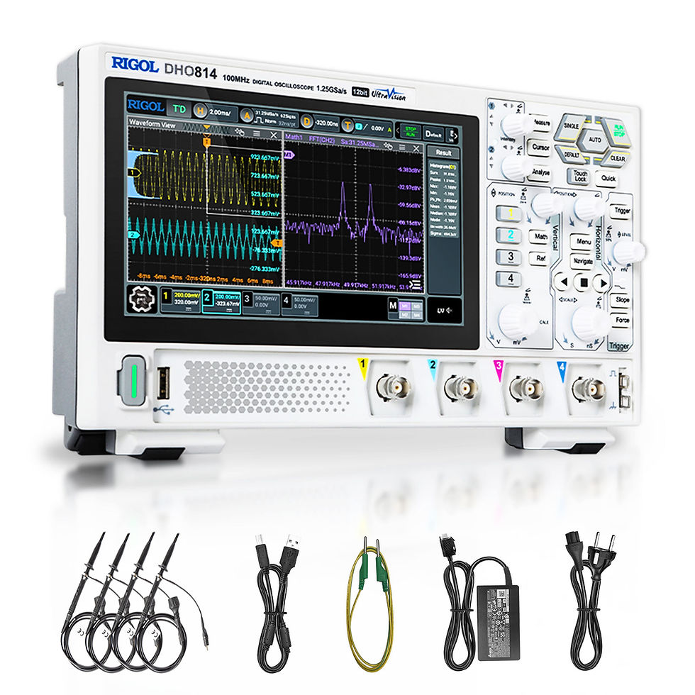4-Channel Digital Oscilloscope – 100 MHz, 1.25 GSa/s, 12-bit Resolution