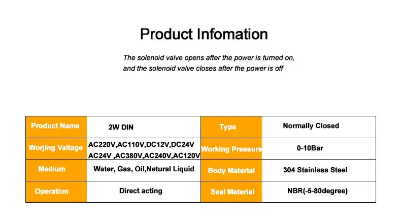 Thumbnail: Stainless Steel Electric Solenoid Valve – Normally Closed