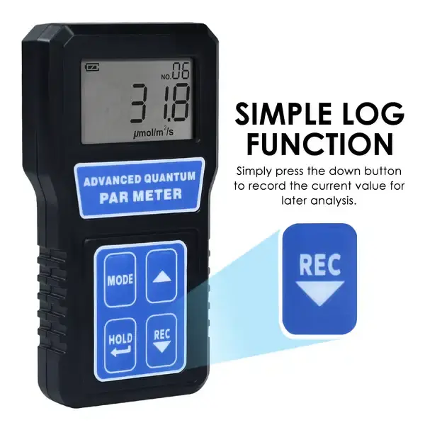 Thumbnail: Quantum PAR Meter Photo Synthetically Active Radiation PPFD Tester
