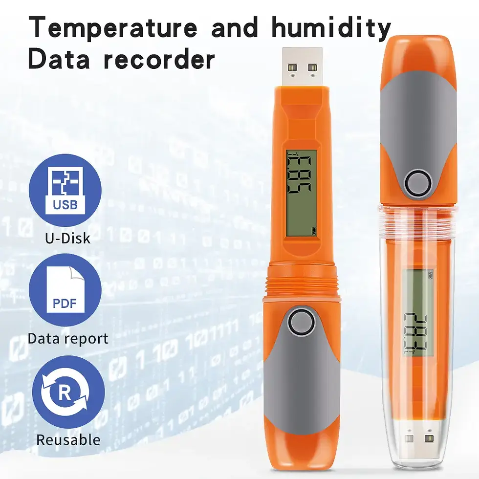 Thumbnail: Reusable USB PDF Temperature & Humidity Data Logger | Waterproof