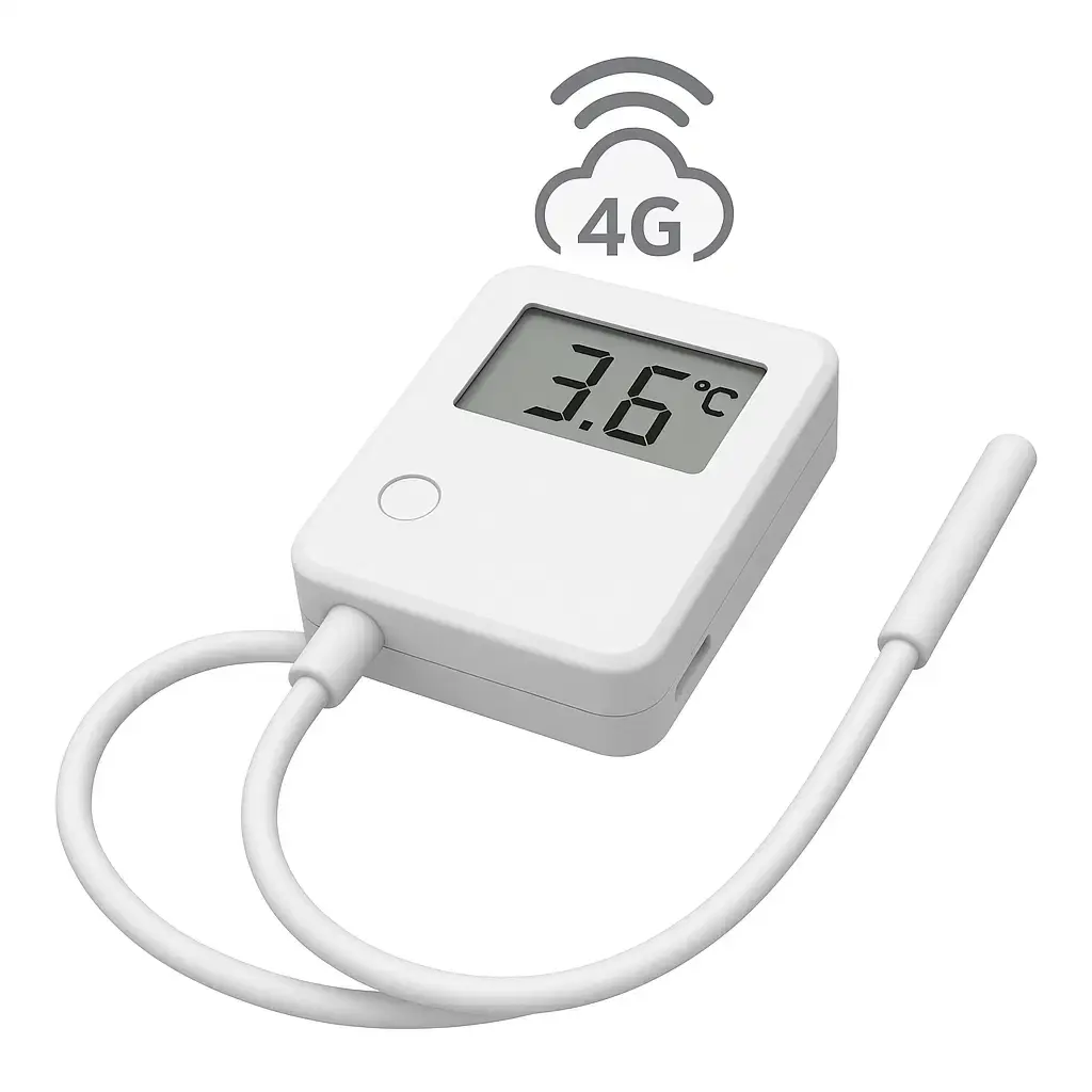 4G Temperature Sensor with Cloud Monitoring – Waterproof, Long Battery Life