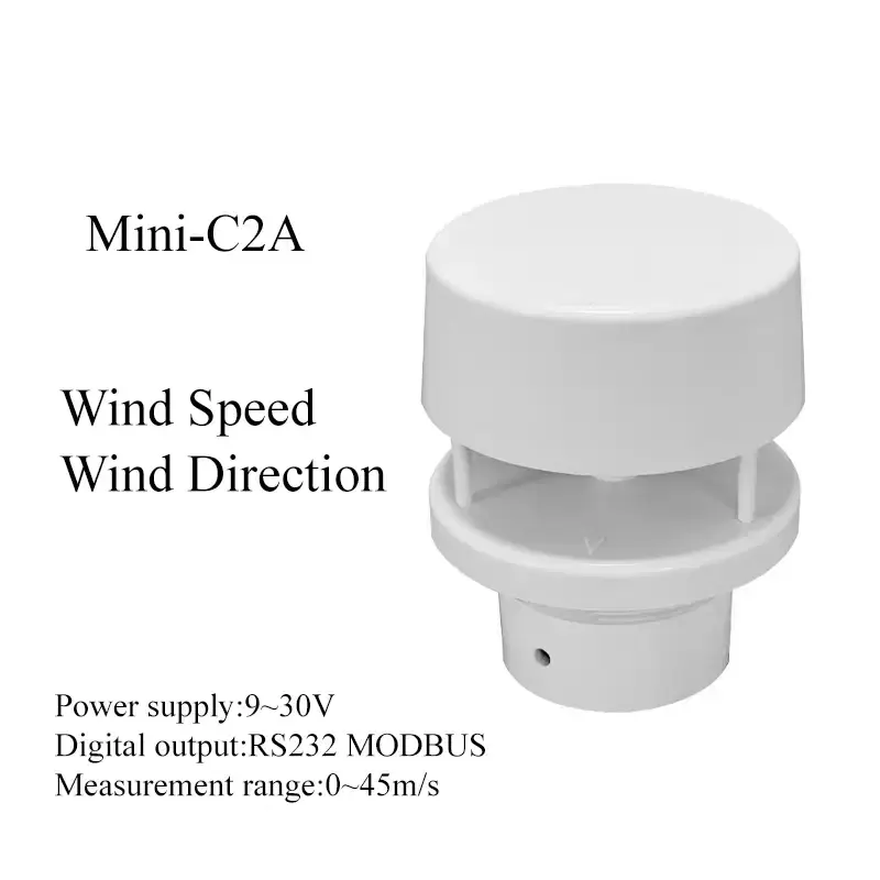 Thumbnail: Compact Ultrasonic Wind Speed & Direction Sensor | All-in-One Outdoor Weather