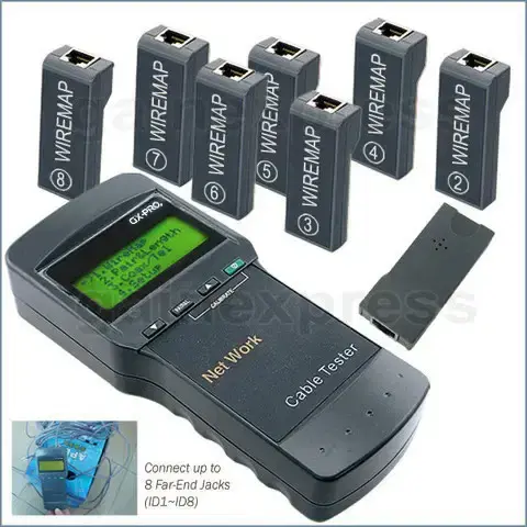 Thumbnail: Network LAN Coaxial Wire Length Tester w/ 8 Remote Identifier