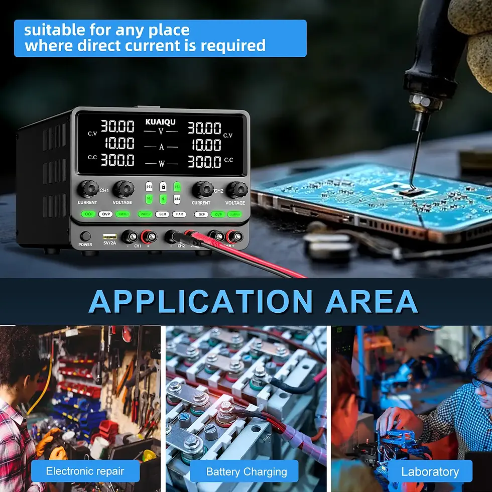 Thumbnail: Dual-Channel Programmable DC Bench Power Supply – Series & Parallel, Up to 60V