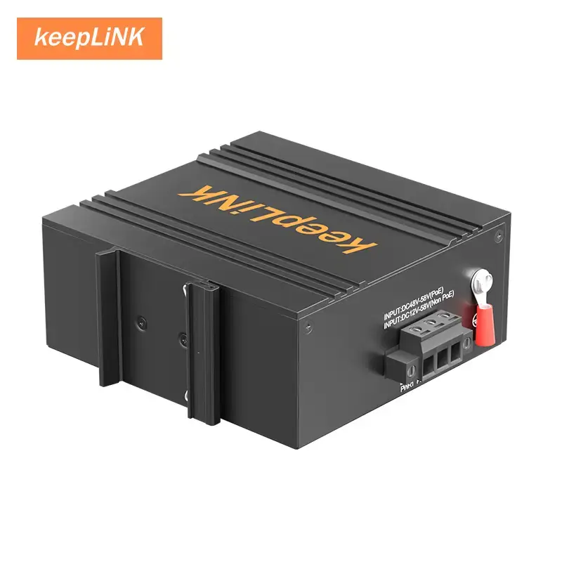 Thumbnail: Industrial 8-Port Fast Ethernet Unmanaged Switch for Harsh Environments