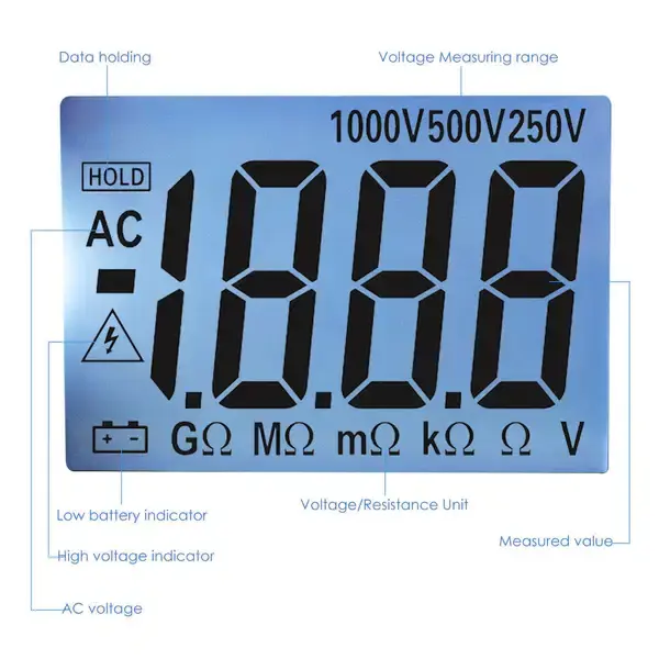 Thumbnail: Portable Insulation Resistance Tester – Multi-Function Meter with AC/DC & Safety