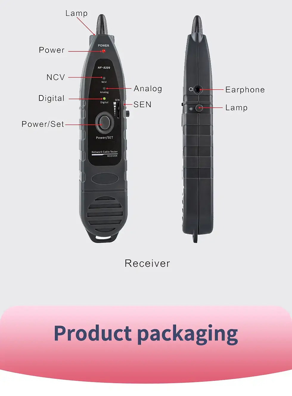 Thumbnail: Network Cable Tester with Length Measurement, PoE Testing and Wire Tracking