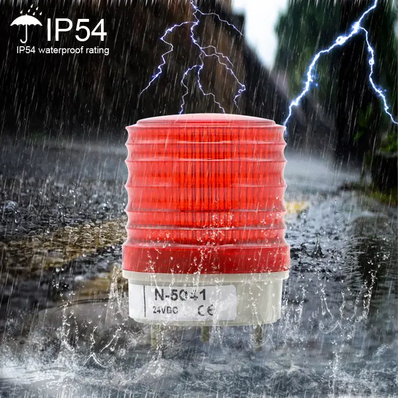 Thumbnail: LED Warning Indicator Light – Flashing / Constant Mode, 12V AC