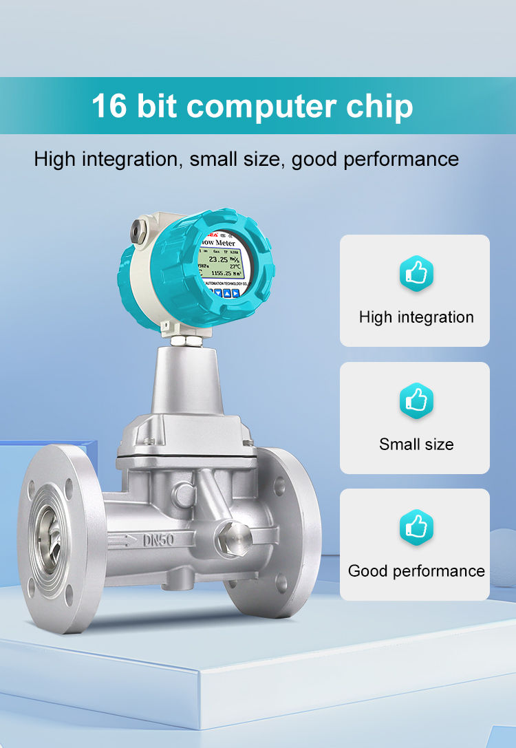 Thumbnail: Precession Vortex Flow Meter – Gas & Compressed Air, DN15–DN200, 4–20mA / RS485