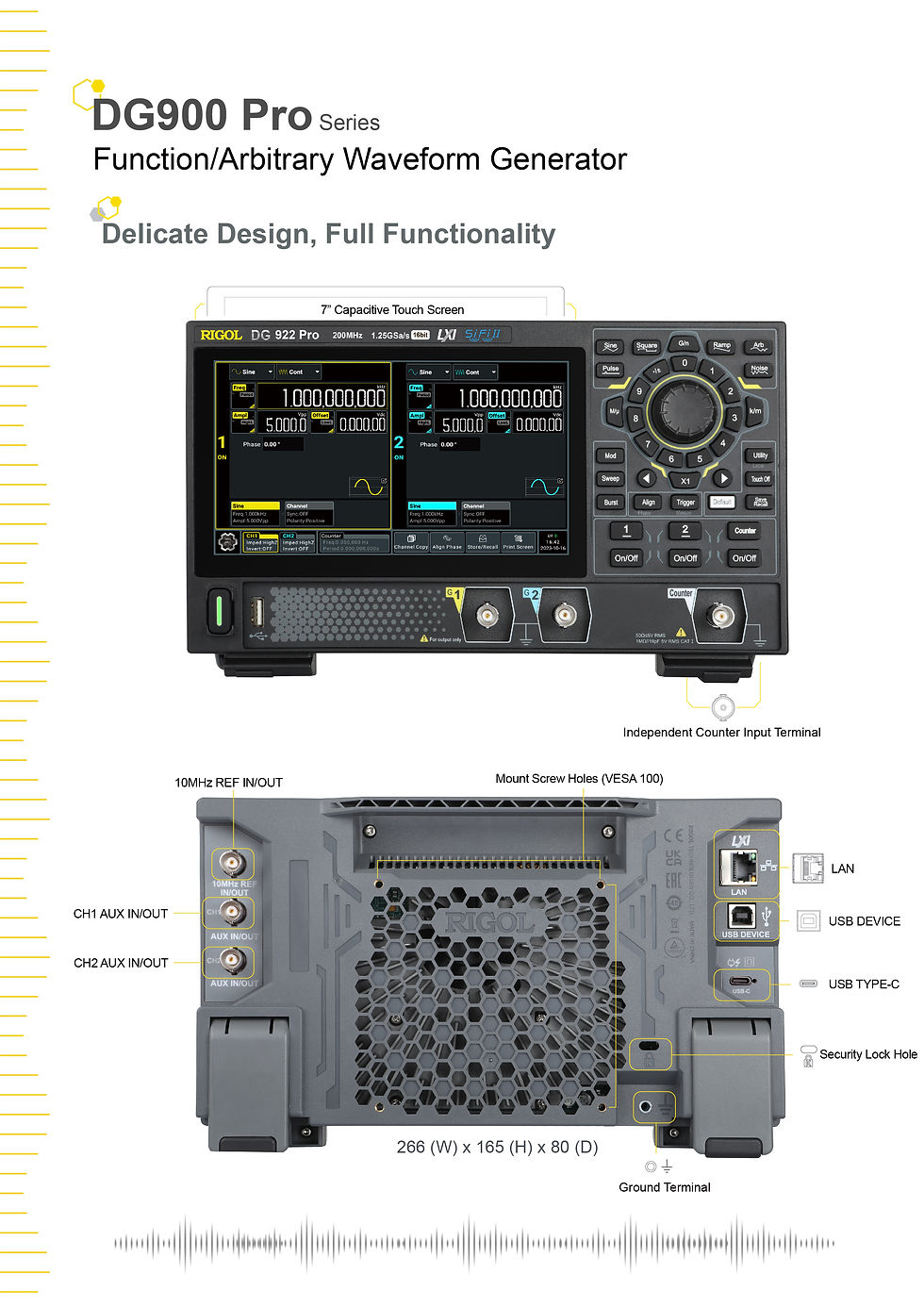 Thumbnail: Portable Function and Arbitrary Waveform Generator 70 MHz–200 MHz