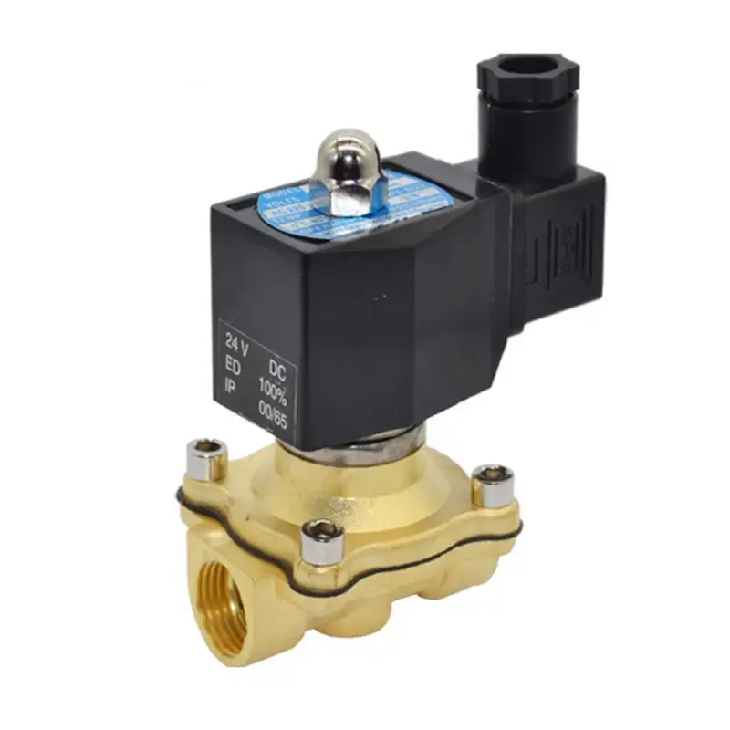 3/4" Brass Solenoid Valve – Normally Closed, IP65 Waterproof (DN20)