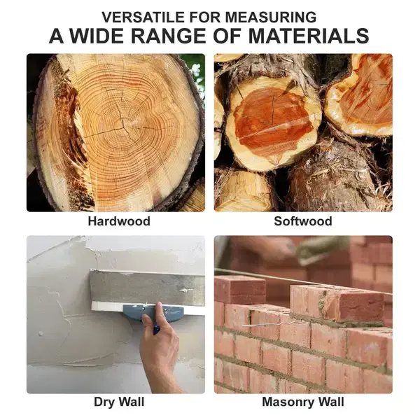 Thumbnail: Non-Destructive Moisture Meter – Dual Display with Material Modes & Environment