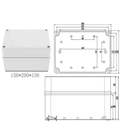 Thumbnail: ABS Waterproof Distribution Junction Box – Indoor & Outdoor Wiring Enclosure