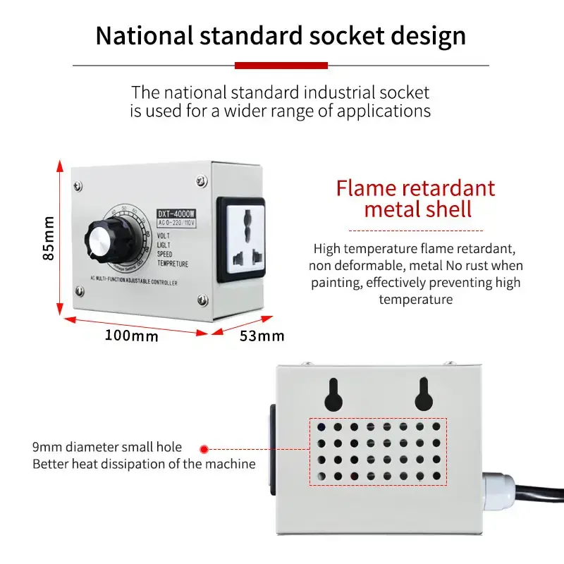 Thumbnail: Voltage Regulator 4000W / 5000W / 10000W AC 220V Variable Voltage Controller