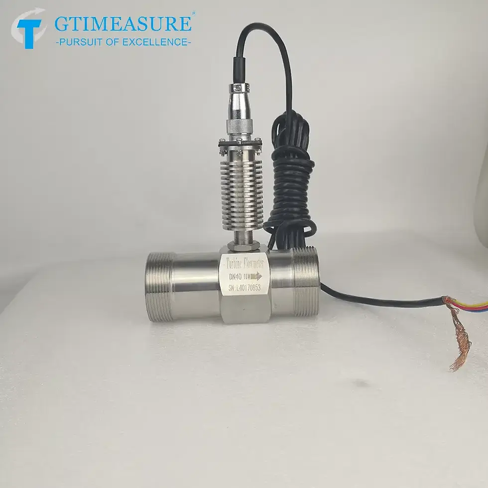 Thumbnail: DN10 Turbine Flow Meter – Threaded Connection, Pulse Output, Stainless Steel