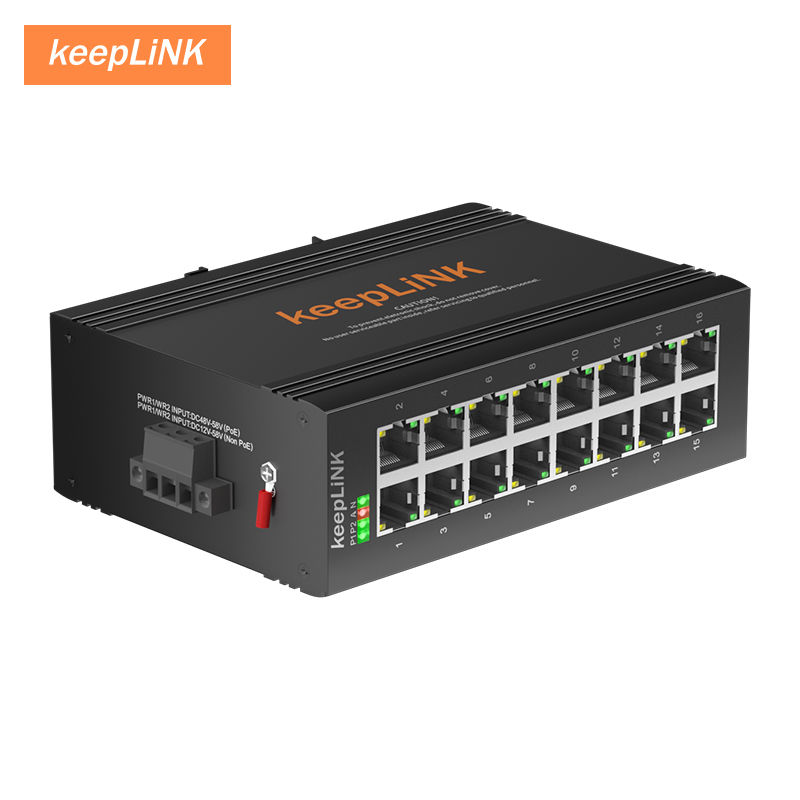 Thumbnail: Industrial 16-Port Fast Ethernet DIN-Rail Switch for Harsh Environments