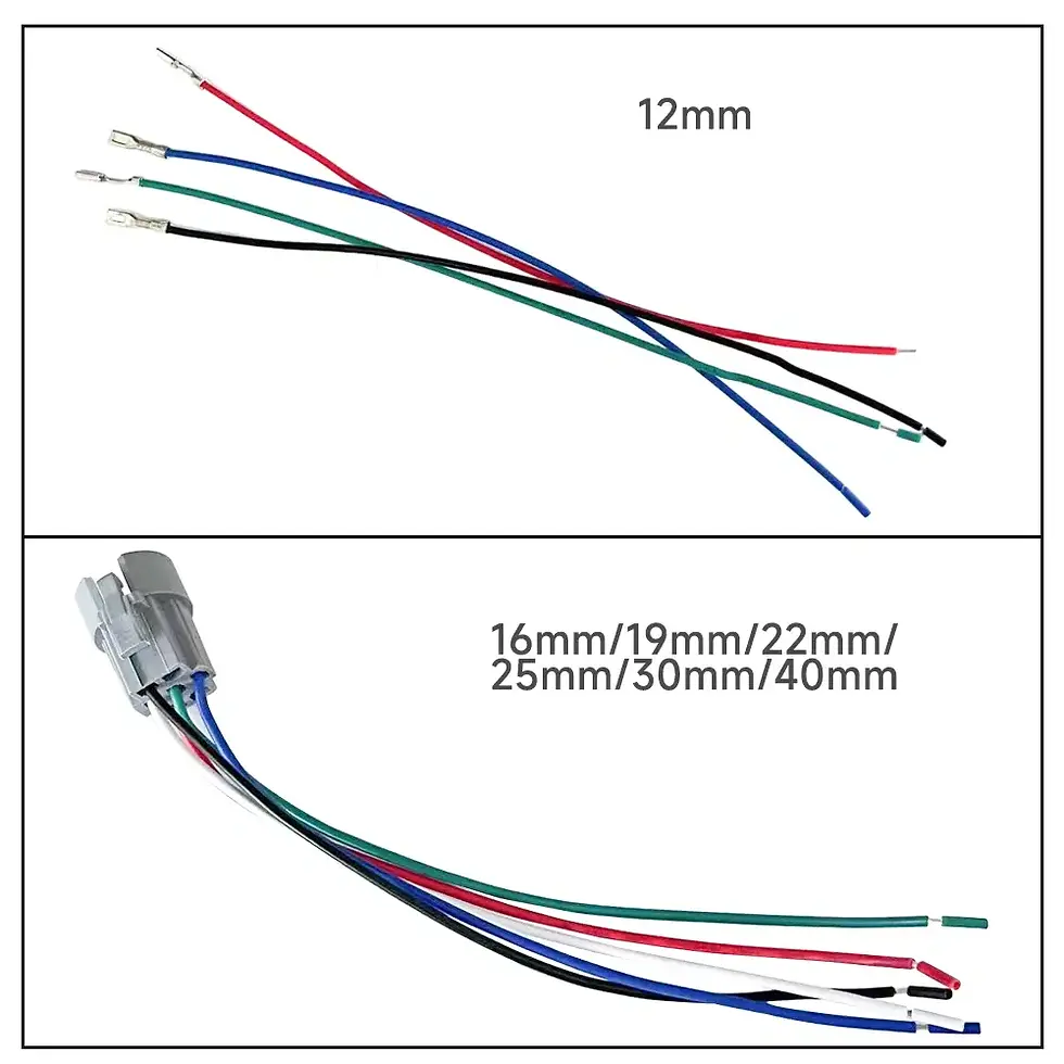 Thumbnail: Industrial Metal Push Button Switch with LED Indicator – Waterproof Panel Mount