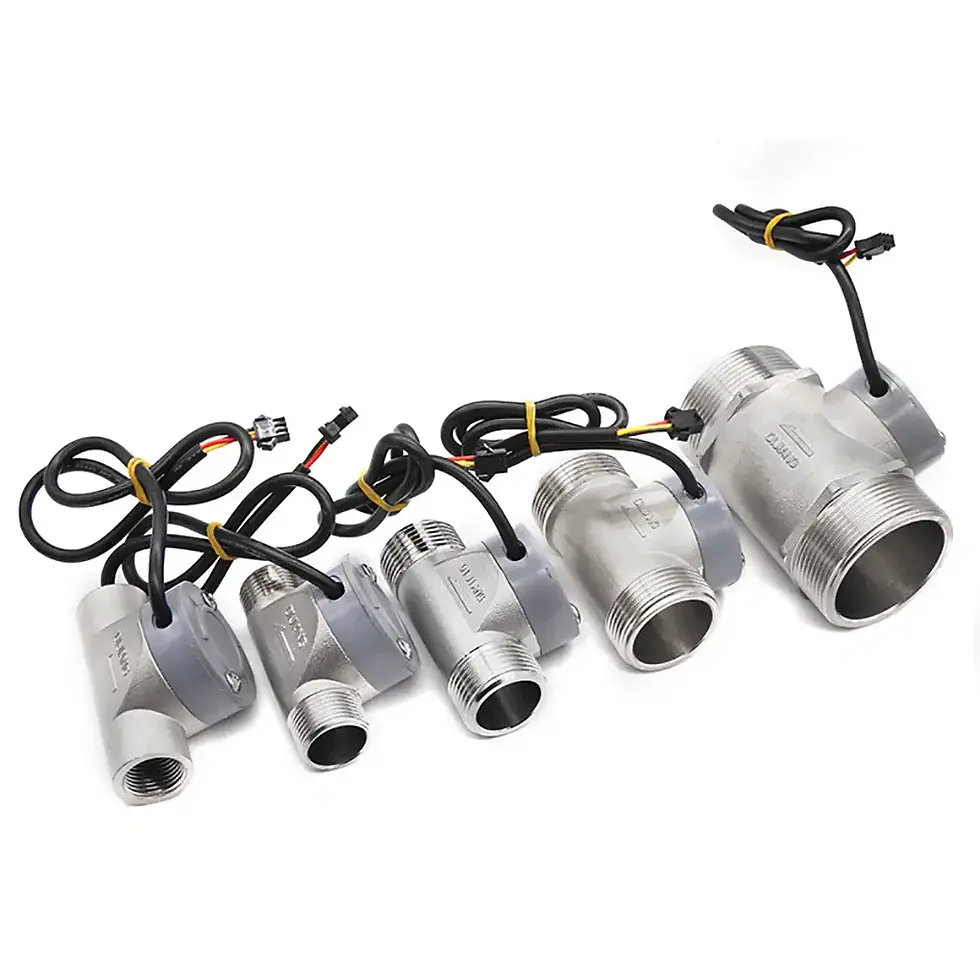 Thumbnail: Stainless Steel Water Flow Sensor for Liquid Flow Rate Monitoring and Control
