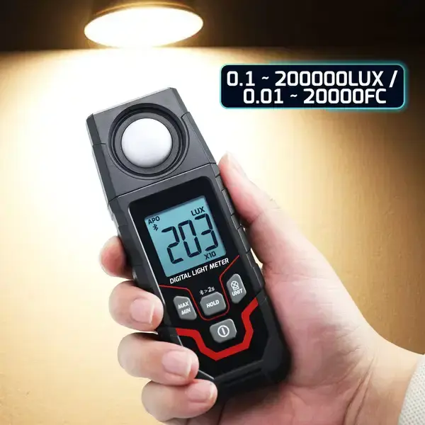 Thumbnail: Bluetooth Light Meter | Real-Time LUX & FC Monitoring with Data Logging
