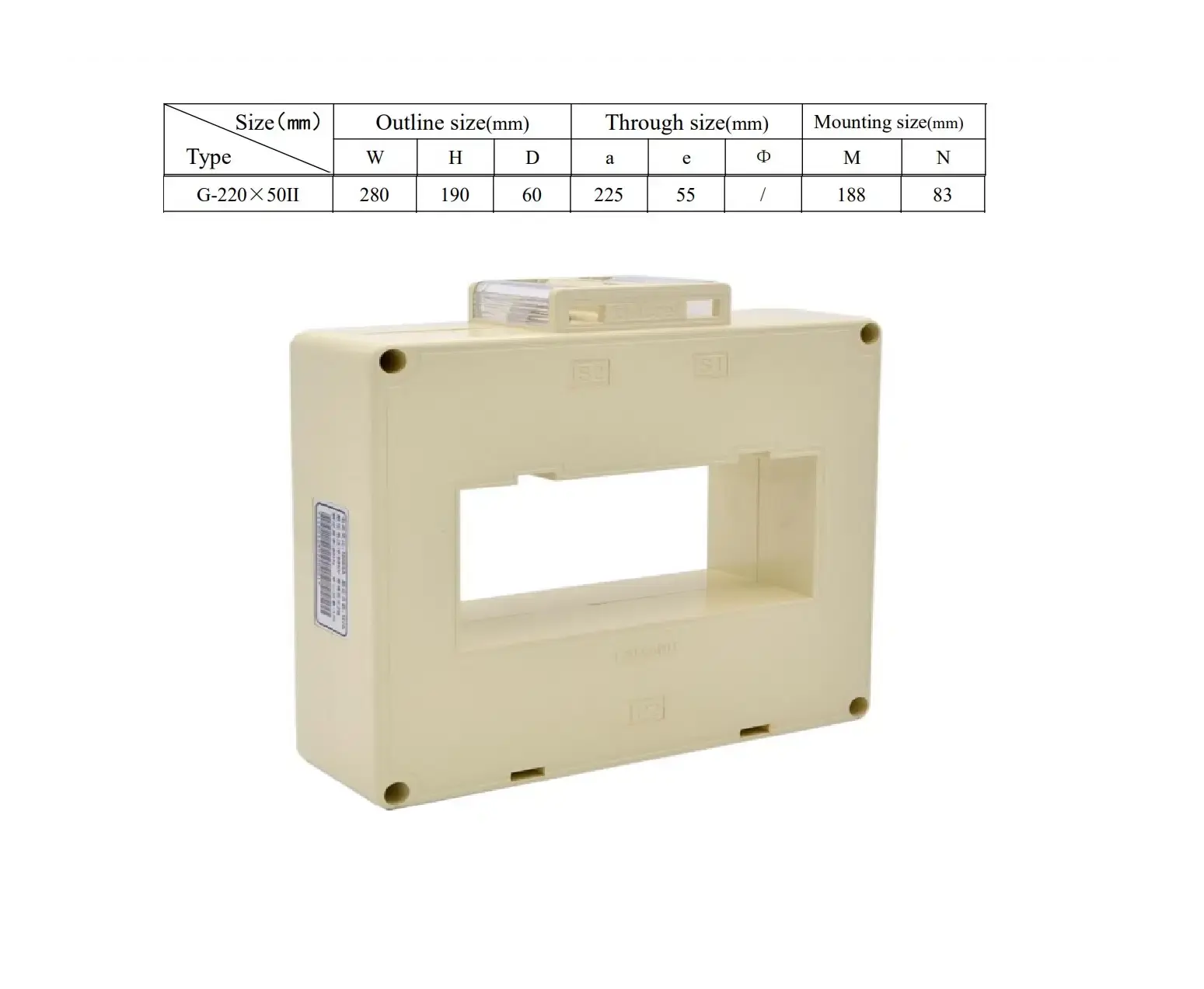 ACREL 220 x 50ii Current Transformer for Electrical Monitoring