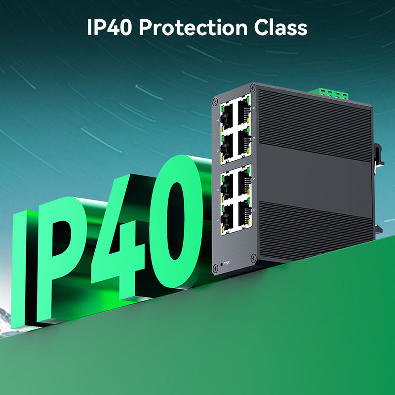 8-Port Gigabit Industrial Ethernet Switch | Mini Form Factor | Unmanaged