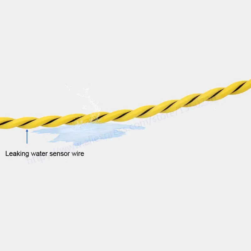 Thumbnail: DIN Rail Liquid Leakage Detector – Relay Output, 10 m / 20 m Sensor Cable