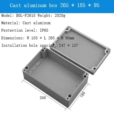 Thumbnail: Cast Aluminium Junction Box – Waterproof Metal Electrical Enclosure