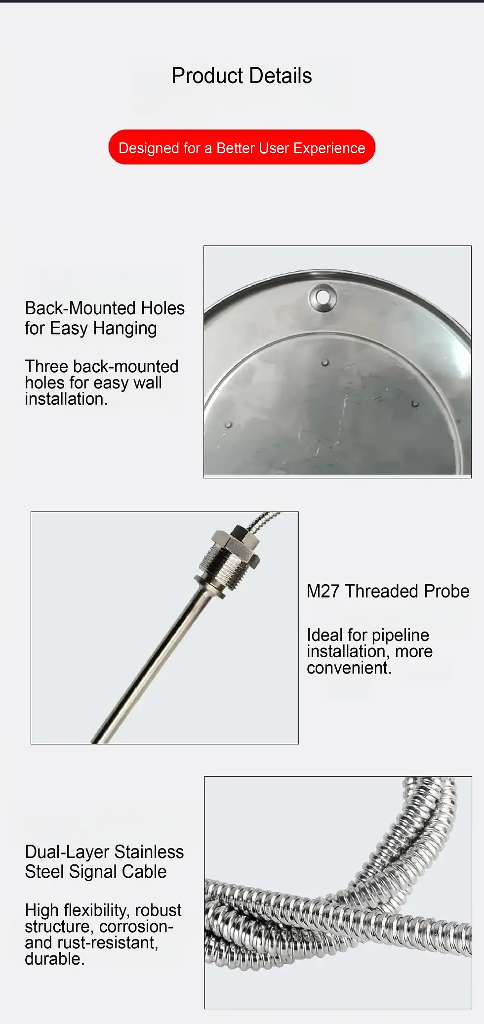 Thumbnail: Digital Temperature Meter with Remote Probe (Waterproof, Stainless Steel Sensor)