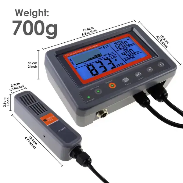 Thumbnail: Wall-Mount CO₂ Controller with External 4.5M Probe