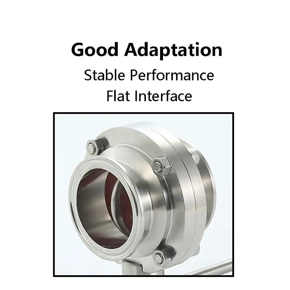 Thumbnail: Sanitary Tri-Clamp Butterfly Valve – Stainless Steel Manual Quick Release Valve