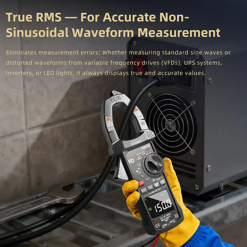 Thumbnail: True RMS Digital Clamp Meter – 1200A AC/DC with Inrush, VFD & LoZ Measurement