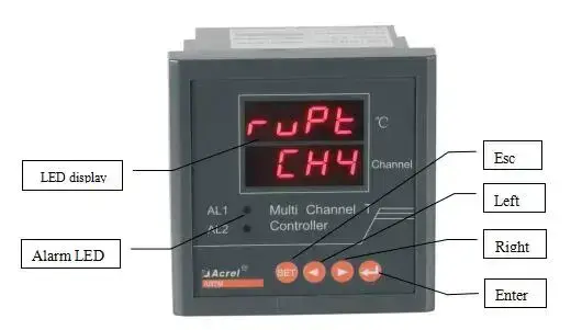 Thumbnail: ARTM-8 8-Channel Pt100 Temperature Display & Alarm Controller with RS485 Modbus
