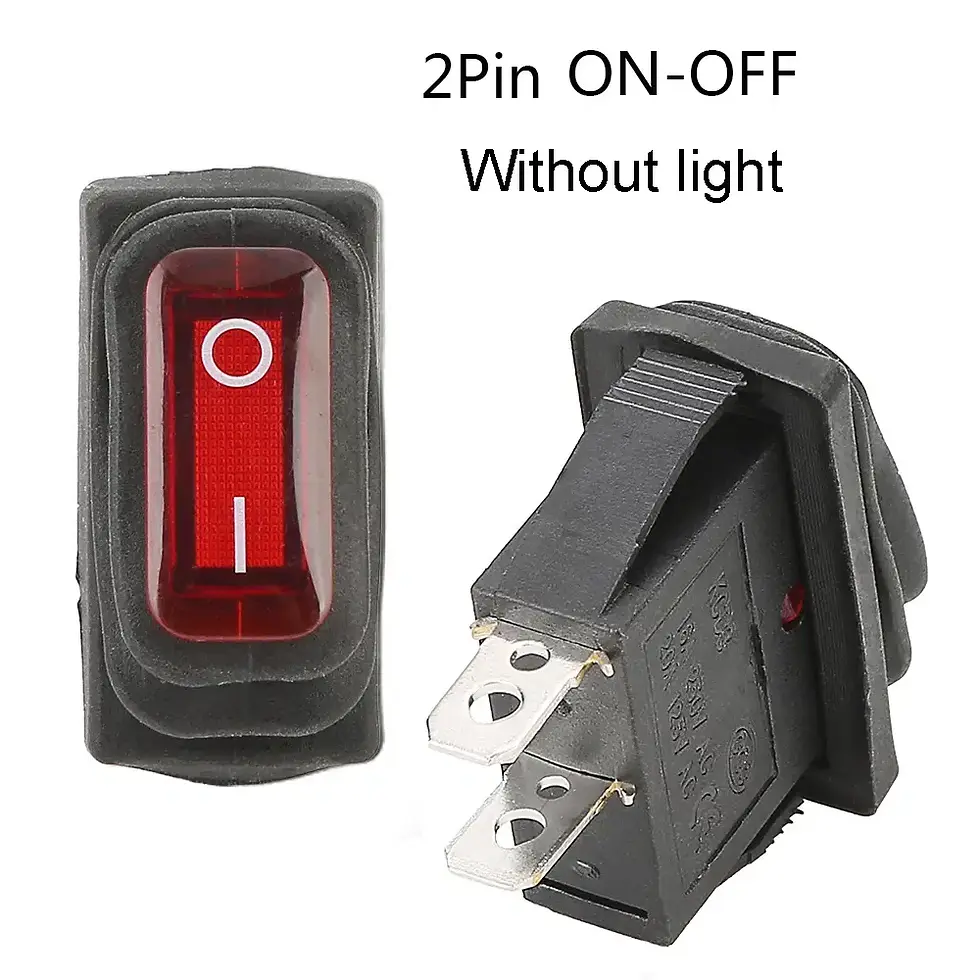 Thumbnail: Waterproof Rocker Switch – ON/OFF or ON/OFF/ON, 2–3 Position, 16 A