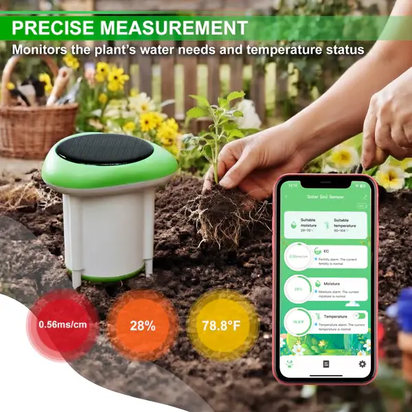 Thumbnail: Solar Wireless Soil Sensor with WiFi App Monitoring