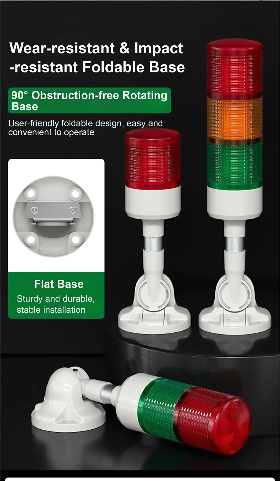 Thumbnail: Industrial Stack Light LED Tower Signal Light 1–5 Layer with Buzzer 24V