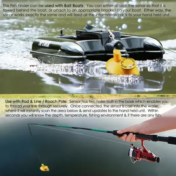 Thumbnail: Wireless Portable Fish Finder with 2.8" Color LCD – 100m Range