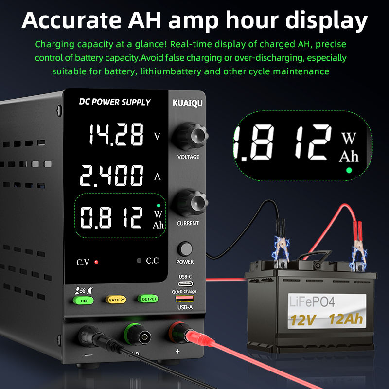 Thumbnail: Adjustable DC Battery Charging Power Supply with Intelligent Battery Mode