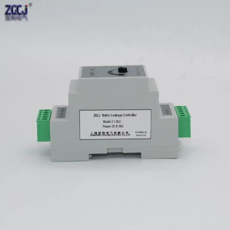 Thumbnail: DIN Rail Liquid Leakage Detector – Relay Output, 10 m / 20 m Sensor Cable