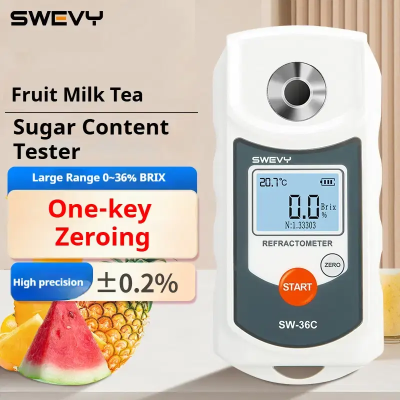 Digital Brix Refractometer with LCD Display for Sugar Content Measurement
