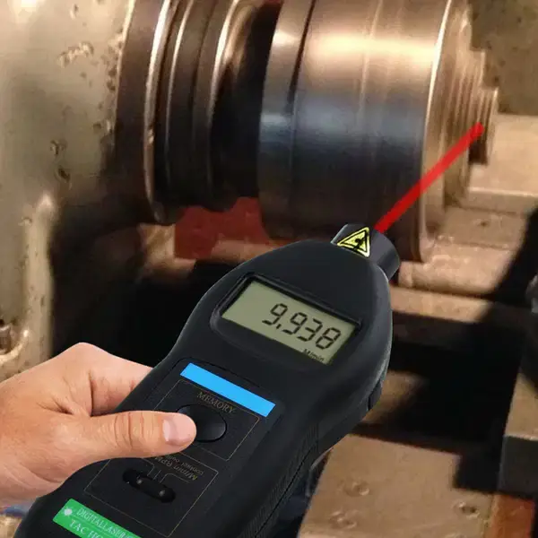 Thumbnail: Digital Laser & Contact Tachometer – 2-in-1 High-Precision RPM Meter