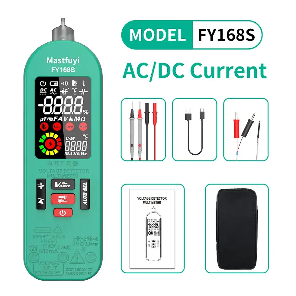 Thumbnail: Professional True-RMS Digital Multimeter | 6000-Count Auto-Range AC/DC Tester
