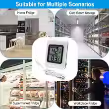 Thumbnail: Digital Refrigerator & Freezer Thermometer Large LCD Display with Sensor