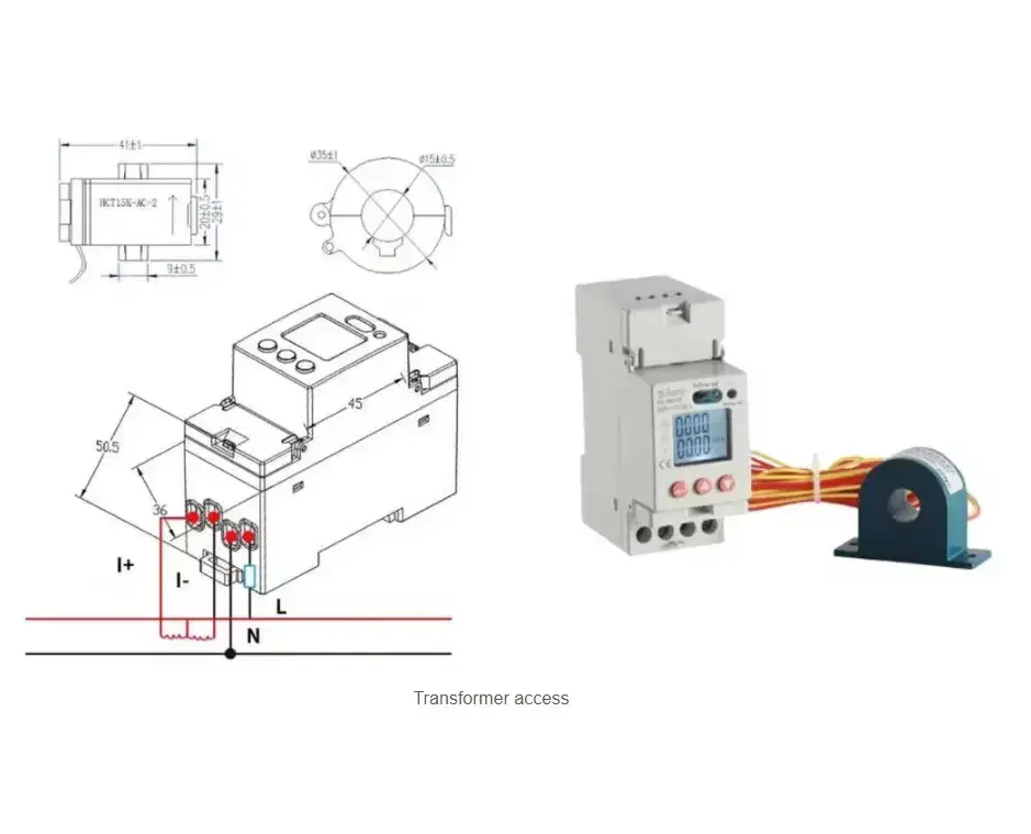 Thumbnail: ACREL DIN Rail Energy Meter | Single Phase Multi Function Meter
