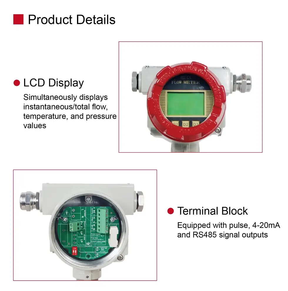 Thumbnail: Industrial Thermal Gas Flow Meter - 4-20mA & RS485 output
